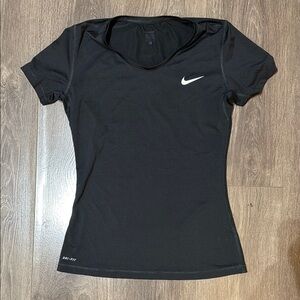 Black Nike pro dri fit top size large